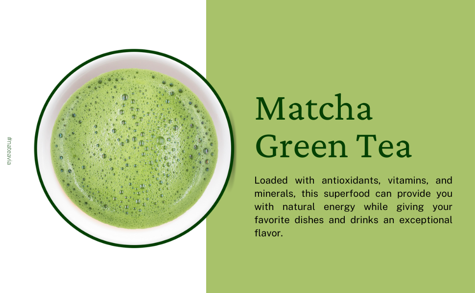Organic Japanese Matcha Powder – Café Grade, Finely Ground, Smooth & Umami-Rich | Shizuoka Origin, 50g – Nateavia