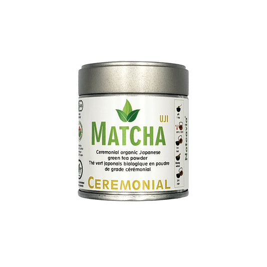 Ceremonial Grade Organic Japanese Matcha Powder – Unsweetened Green Tea from Uji-Kyoto – 40g | Nateavia